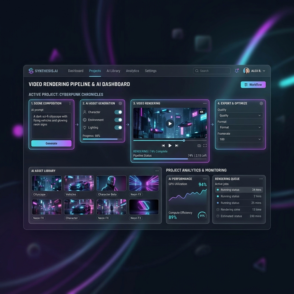 Programmatic Video Rendering Pipeline